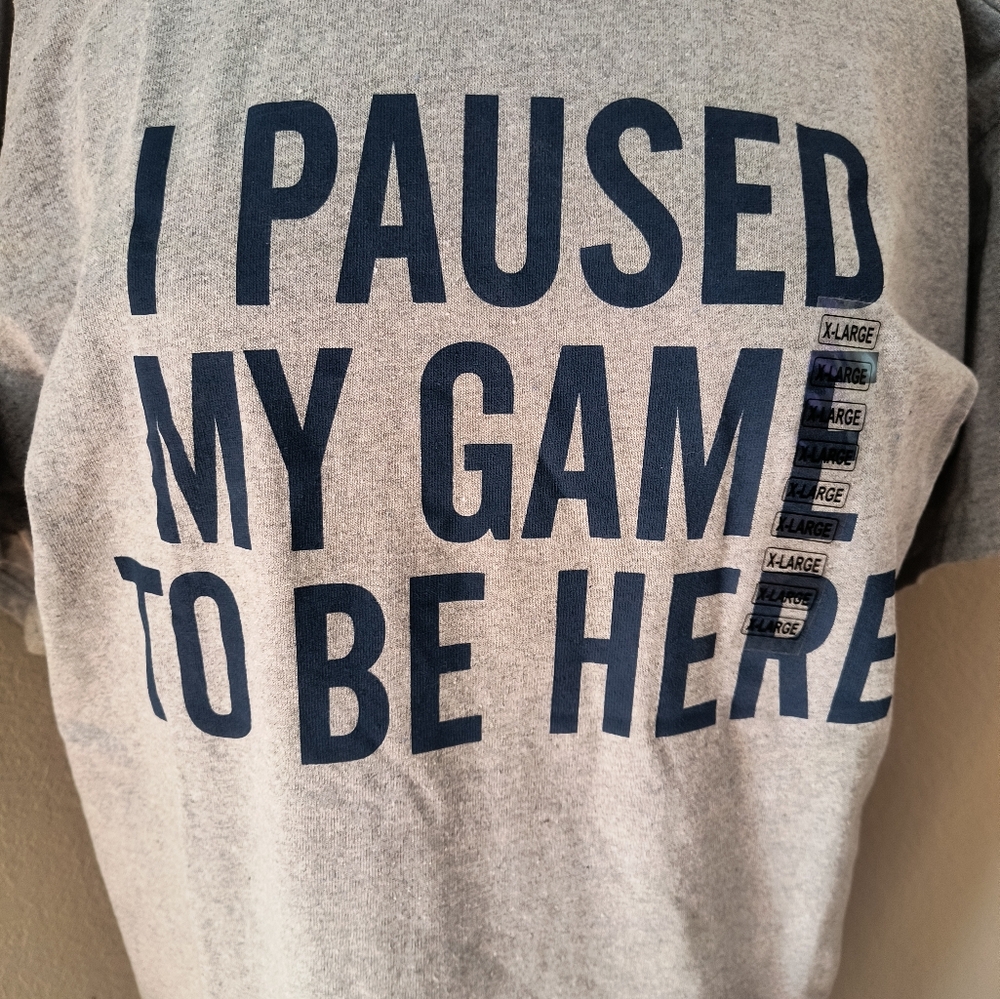 Gray Brisco XL Gaming T-Shirt NWOT